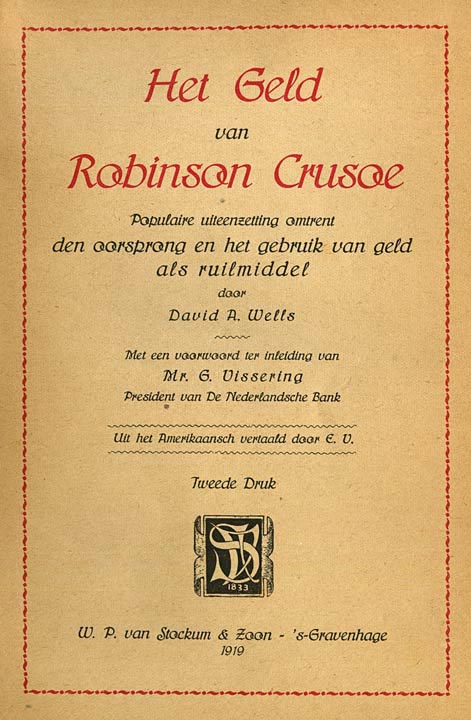 Het geld van Robinson Crusoe