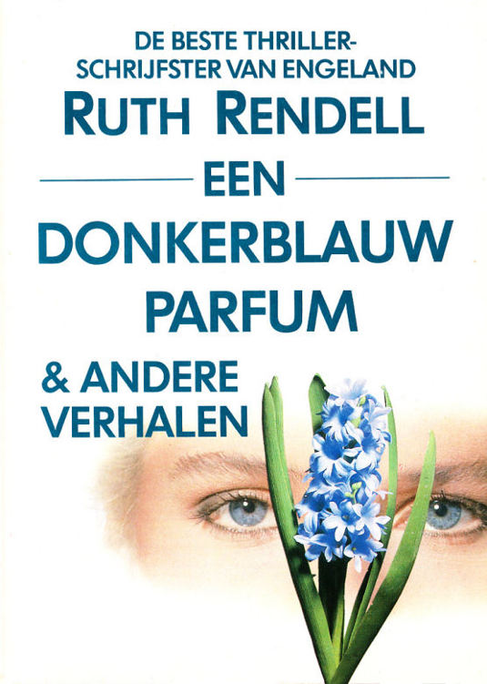 Een donkerblauw parfum