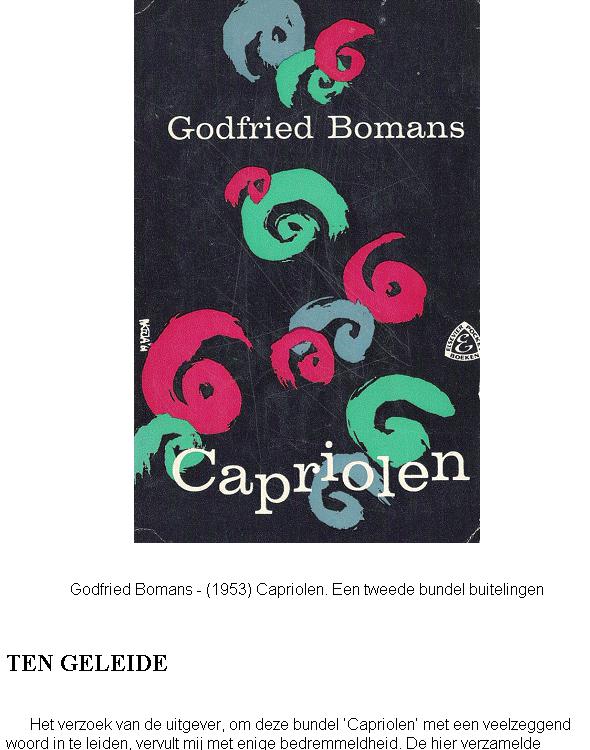 Capriolen. Een tweede bundel buitelingen