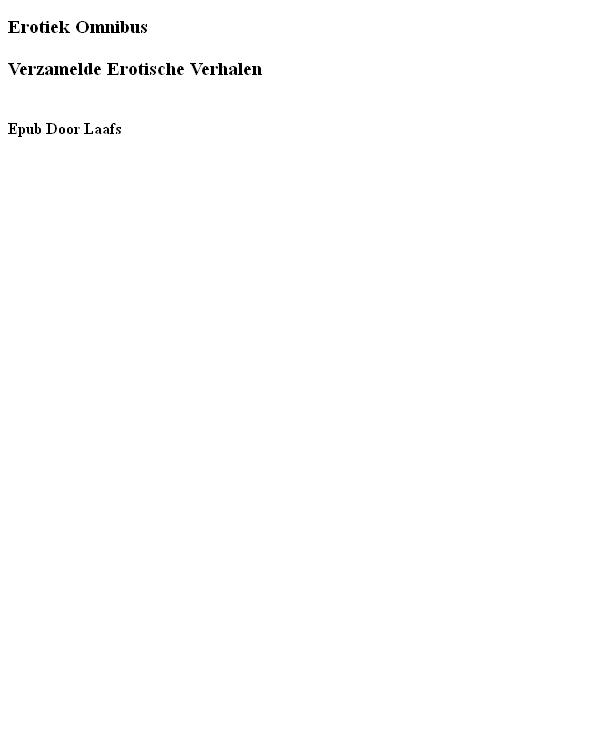 Erotiek omnibus 1