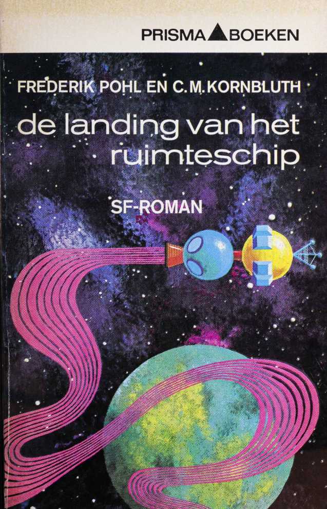 De landing van het ruimteschip
