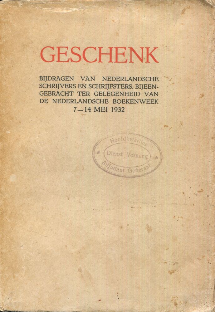 Boekenweekgeschenk 1932