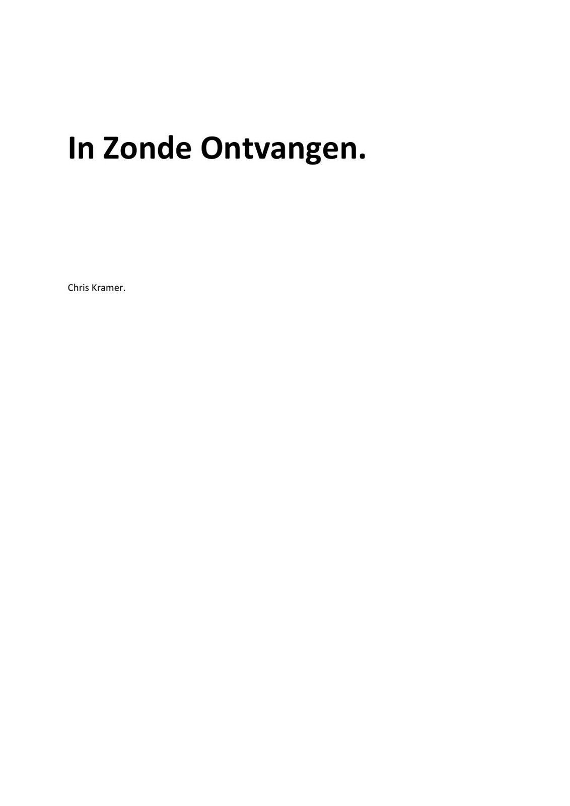 In zonde ontvangen