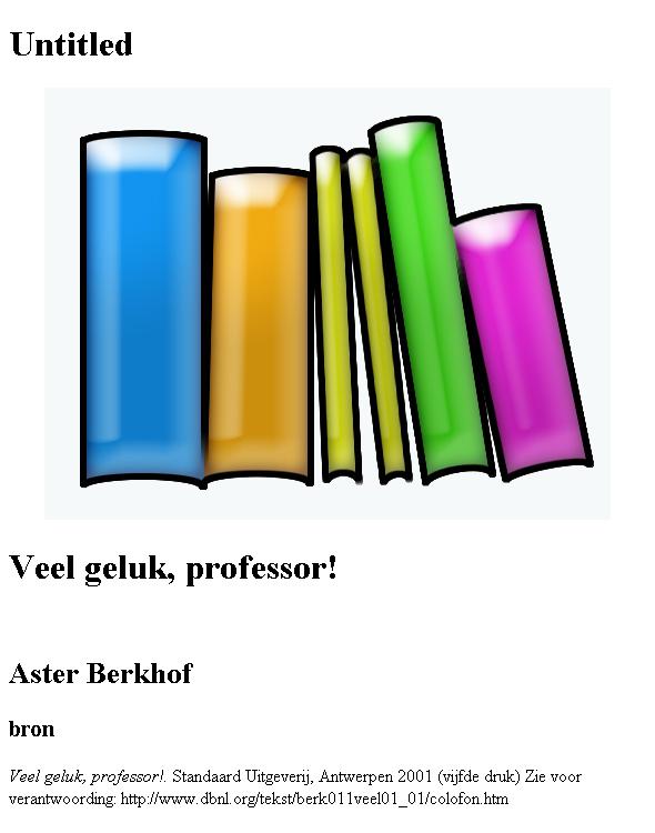 Veel geluk, professor!