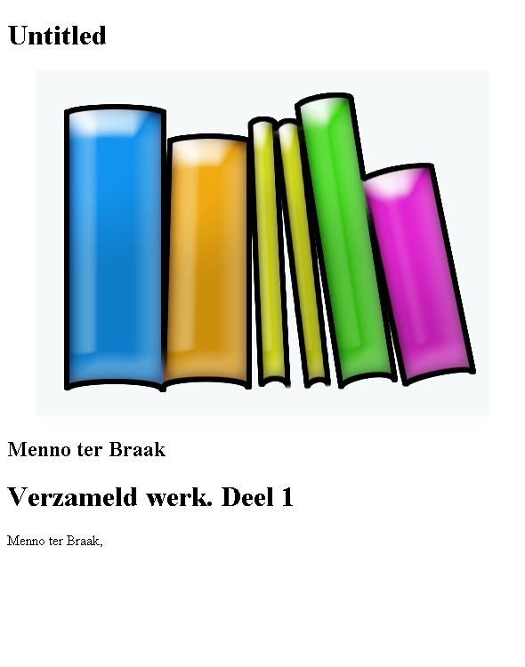 Verzameld Werk - Deel 1