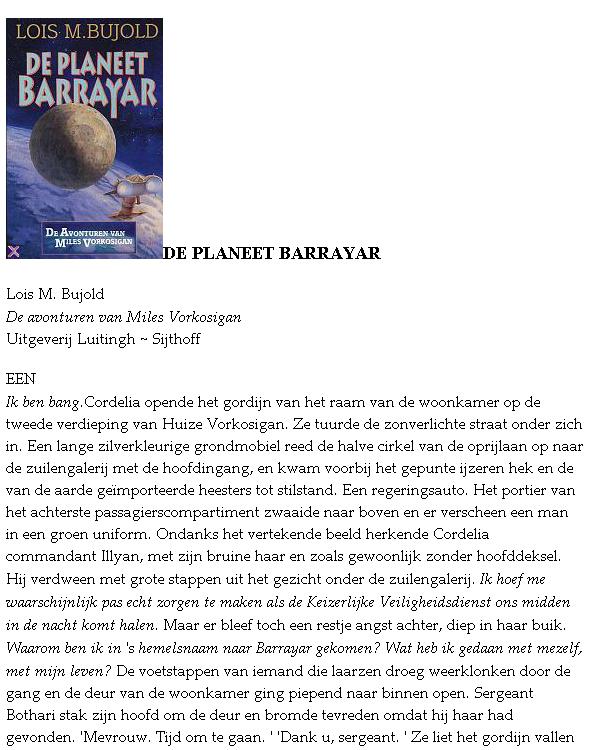De planeet Barrayar