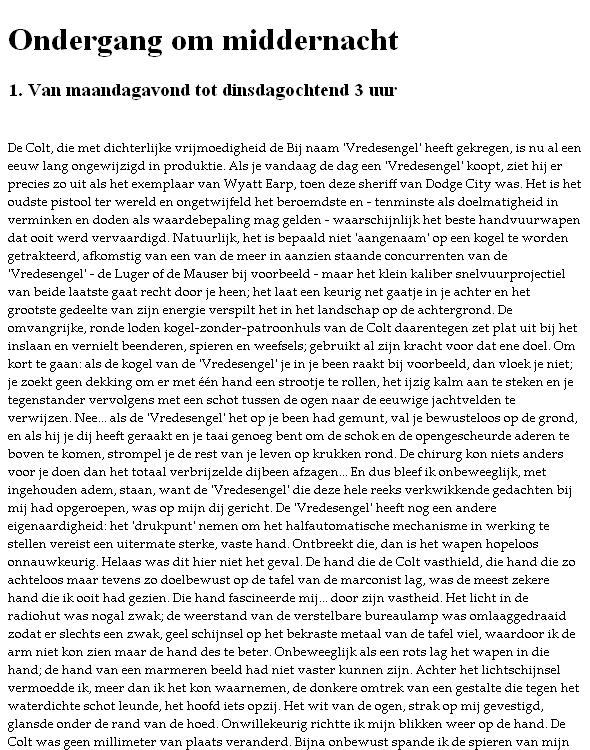 Ondergang om middernacht