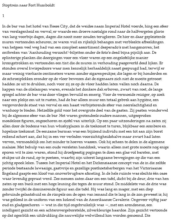 Stoptrein naar fort Humboldt