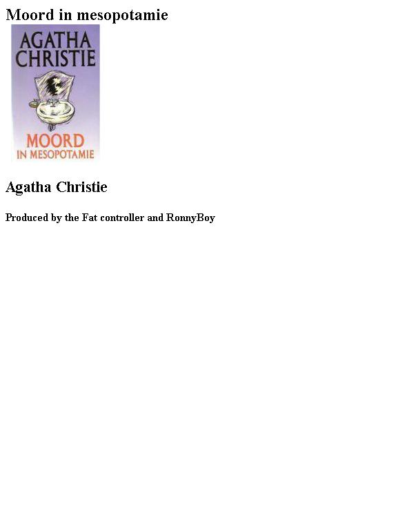 Moord in mesopotamie