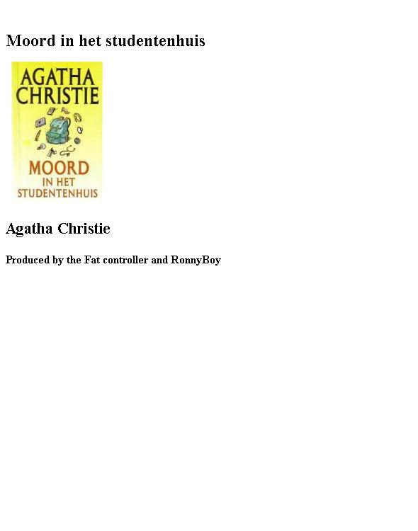 Moord in het studentenhuis