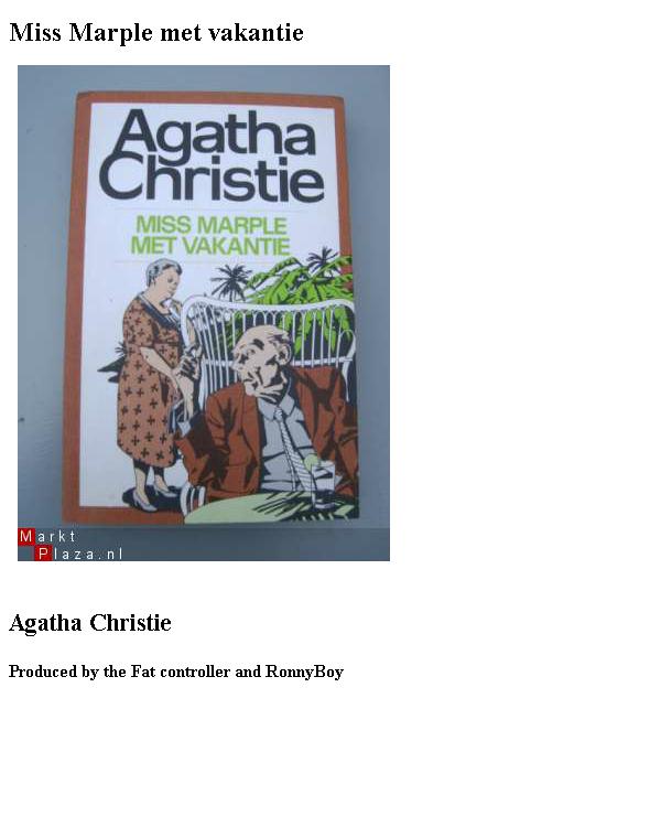 Miss Marple met vakantie