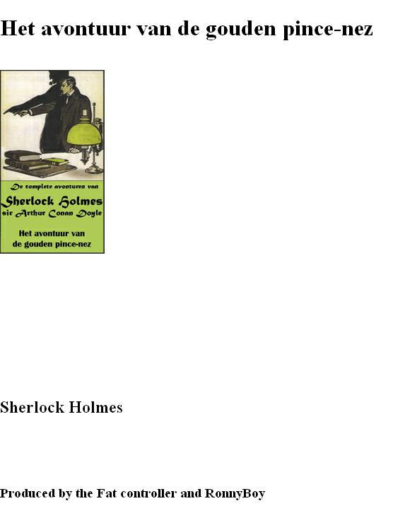 Het avontuur van de gouden pince-nez