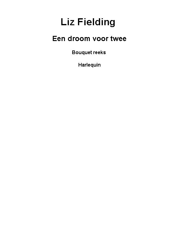 Een droom voor twee