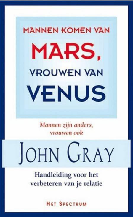 Mannen Komen van Mars,vrouwen van Venus