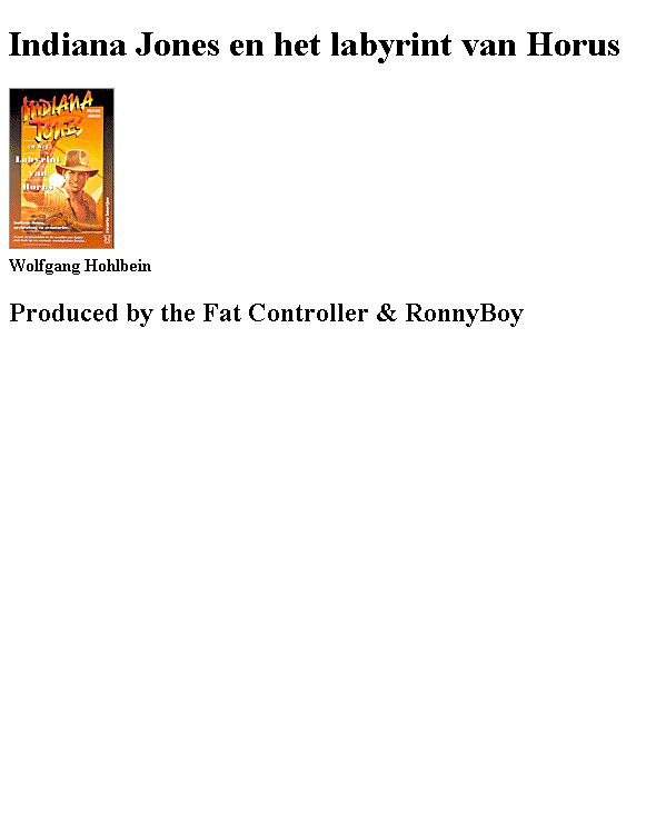 Indiana Jones en het labyrint van Horus