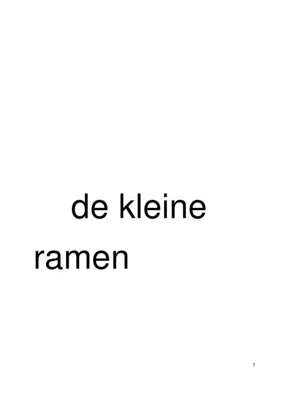 De kleine ramen