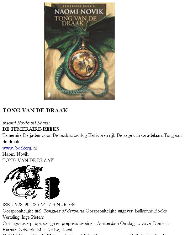 Tong van de draak