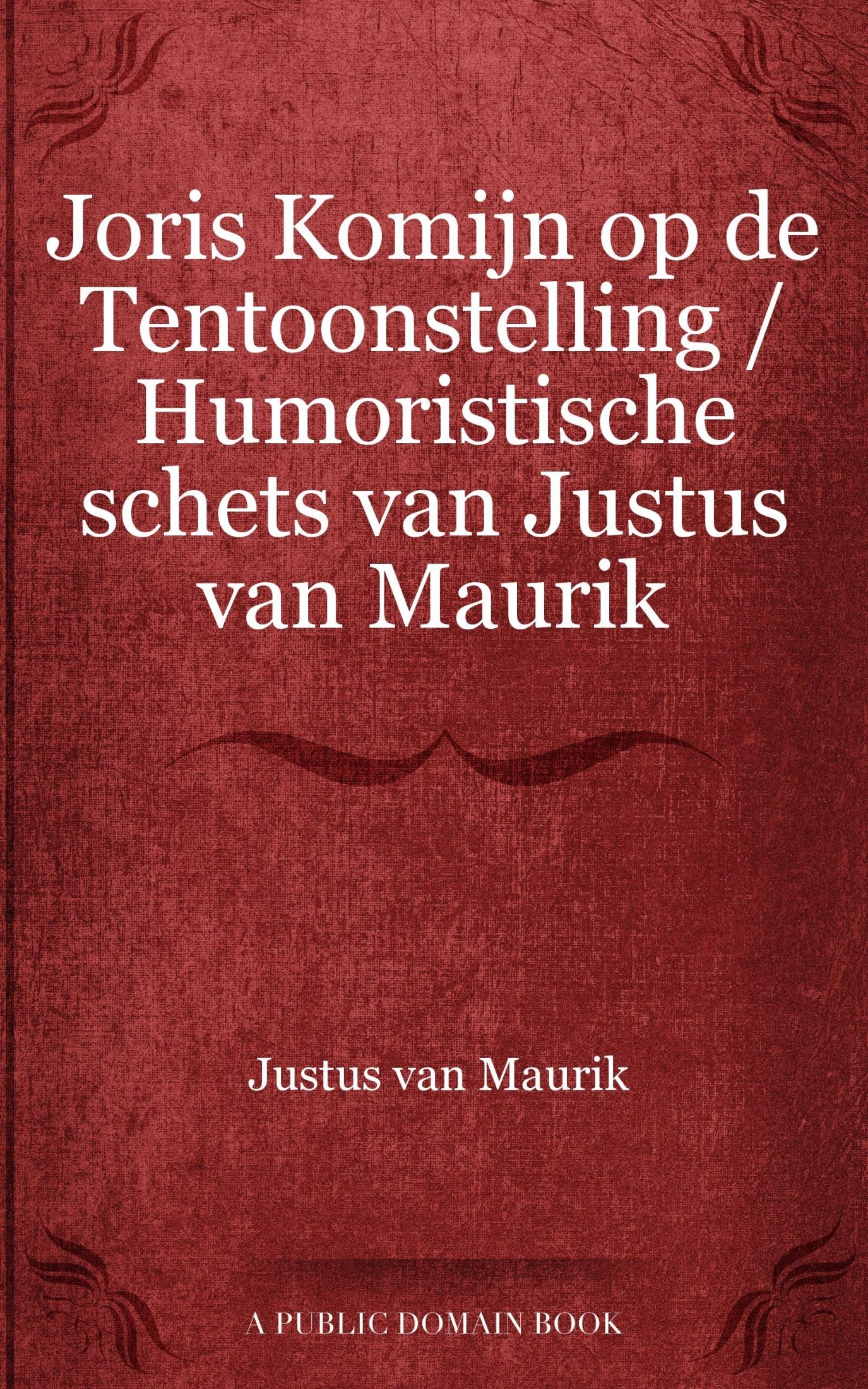 Joris Komijn op de tentoonstelling / Humoristische schets van Justus van Maurik