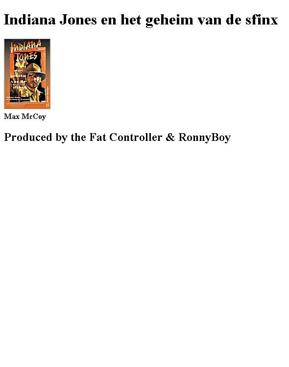 Indiana Jones en het geheim van de sfinx