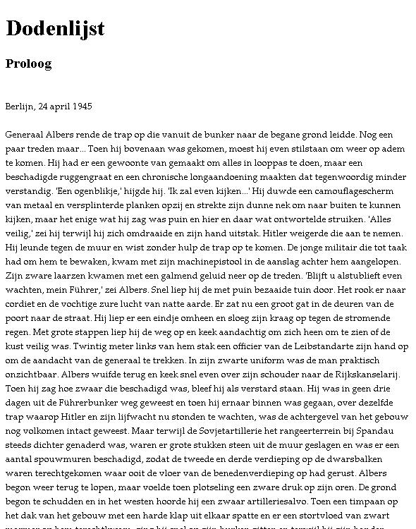 Alistair MacLean's Dodenlijst