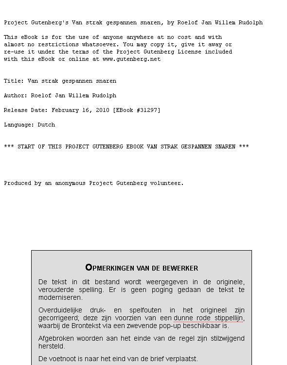 Van strak gespannen snaren