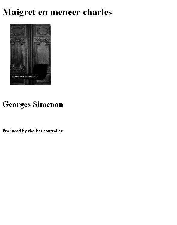 Maigret en meneer charles