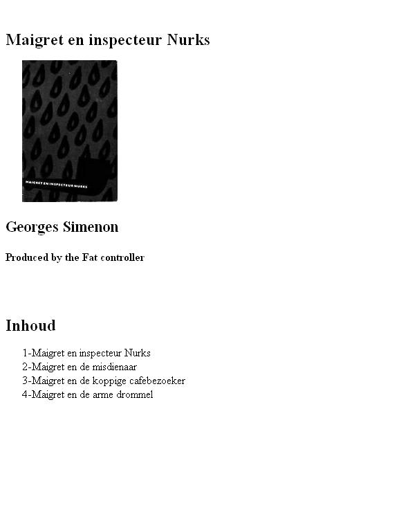 Maigret en inspecteur Nurks (4 verhalen)