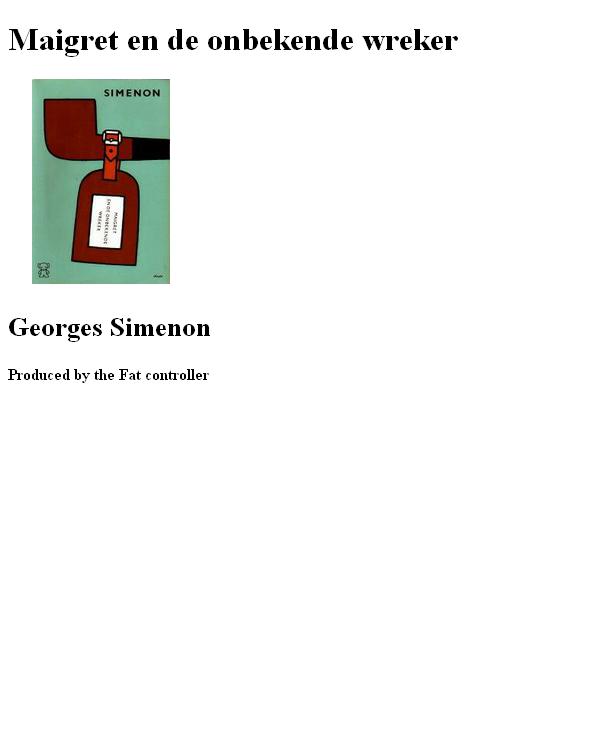 Maigret en de onbekende wreker